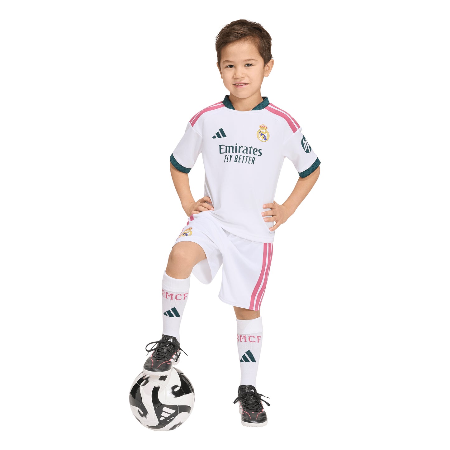 adidas Real Madrid Home Kit Little Kids