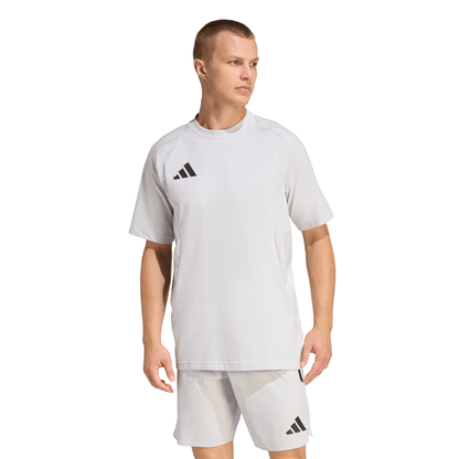 Men's adidas Tiro 26 Travel T-Shirt - Grey/ Team Light/ Black