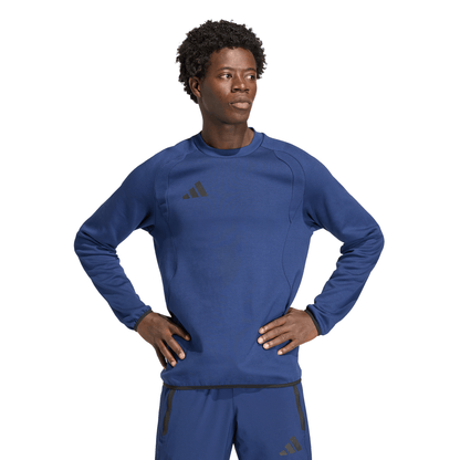 Men's adidas	Tiro Travel Crew Sweatshirt - Team Navy