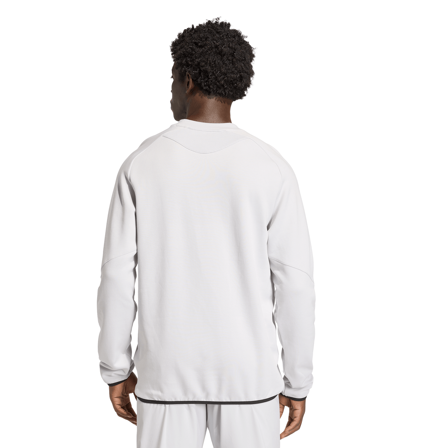 Men's adidas	Tiro Travel Crew Sweatshirt - Grey/ Team Light/ Black