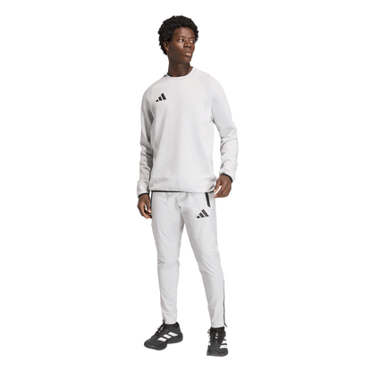 Men's adidas	Tiro Travel Crew Sweatshirt - Grey/ Team Light/ Black