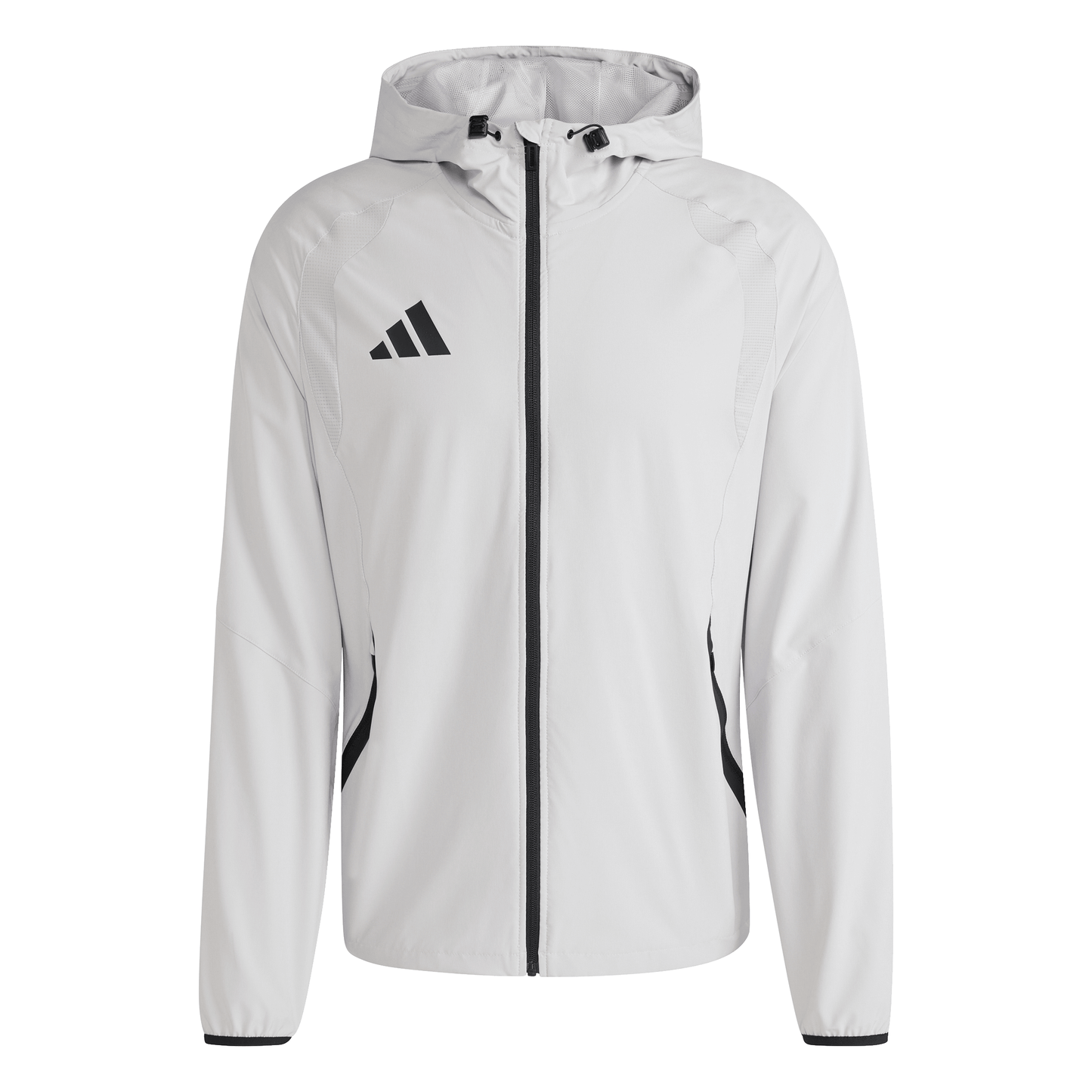 Men's adidas	Tiro Travel Windbreaker Jacket - Grey/ Team Light/ Black
