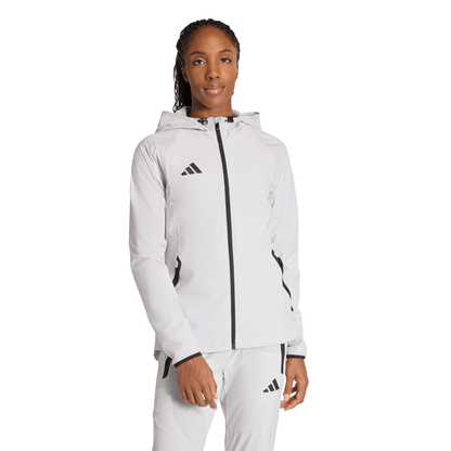 Women's adidas Tiro 26 Travel Windbreaker Jacket - Grey/ Team Light/ Black
