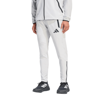 Men's adidas Tiro Travel Woven Tracksuit Bottoms - White/Black