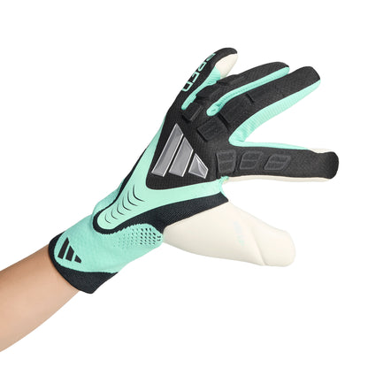 adidas Predator Goal Keeper Pro Hybrid Gloves - Black/ Pulse Mint/ Silver Metallic