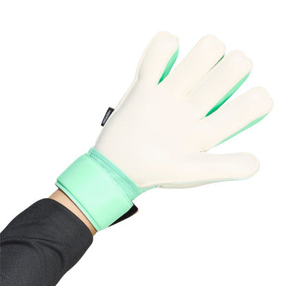 adidas Predator Match Fingersave Gloves - Black/ Pulse Mint/ Silver Metallic