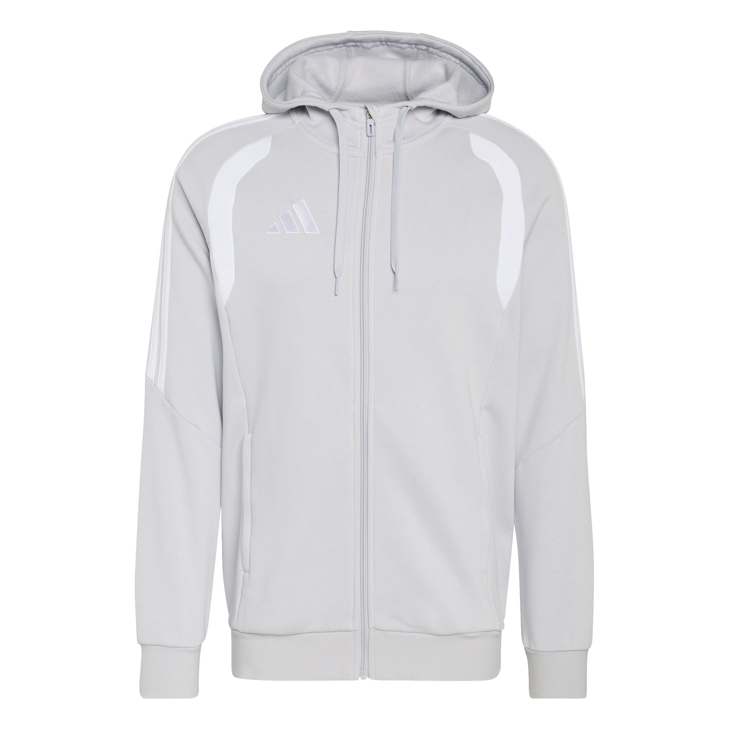 Men's adidas	Tiro 26 League Sweat Full Zip Hoodie- Grey/ Team Light/ Black