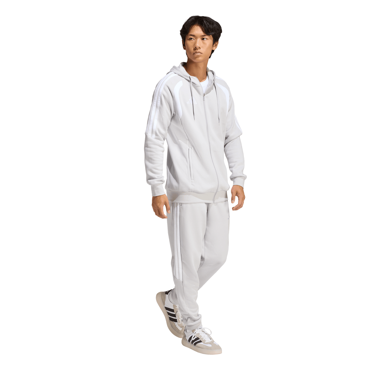 Men's adidas	Tiro 26 League Sweat Full Zip Hoodie- Grey/ Team Light/ Black