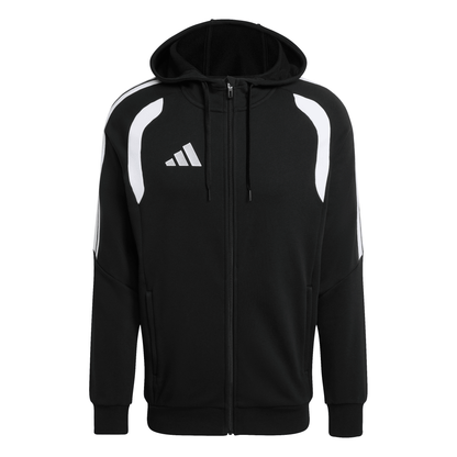 Men's adidas	Tiro 26 League Sweat Full Zip Hoodie- Black/ Black/ White