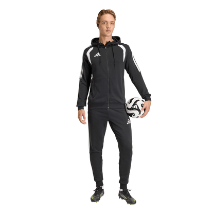 Men's adidas	Tiro 26 League Sweat Full Zip Hoodie- Black/ Black/ White