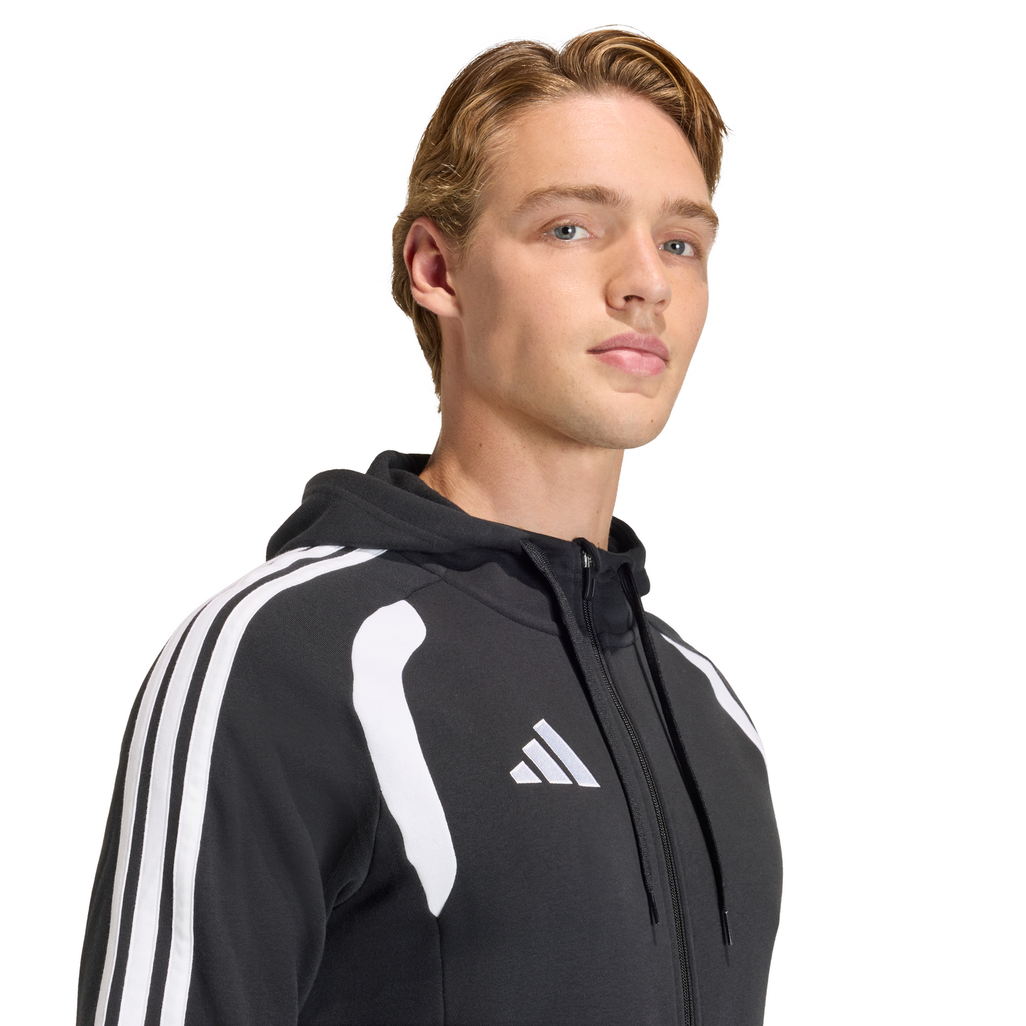 Men's adidas	Tiro 26 League Sweat Full Zip Hoodie- Black/ Black/ White