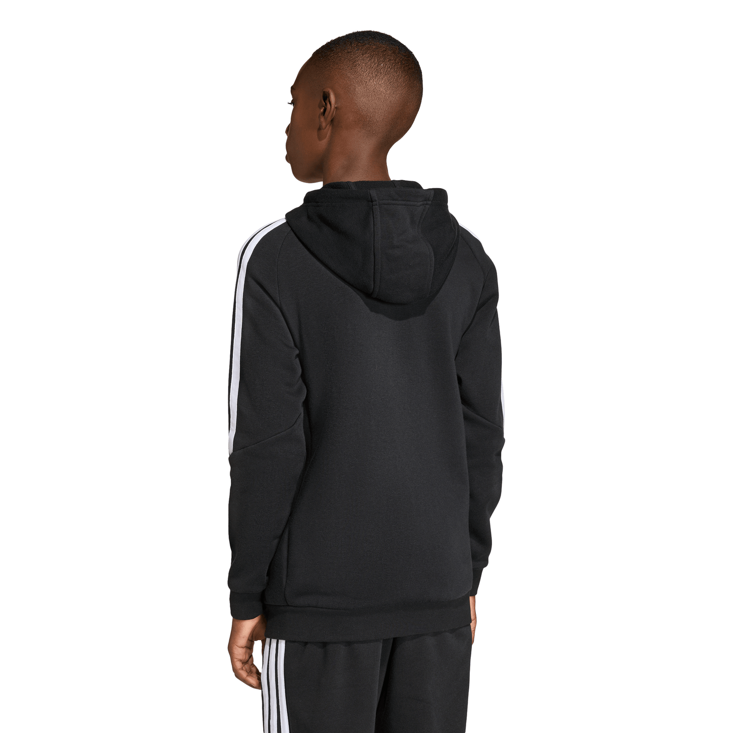 Kid's adidas Tiro26 League Sweat Full Zip Hoodie- Black/ Black/ White