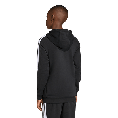 Kid's adidas Tiro26 League Sweat Full Zip Hoodie- Black/ Black/ White