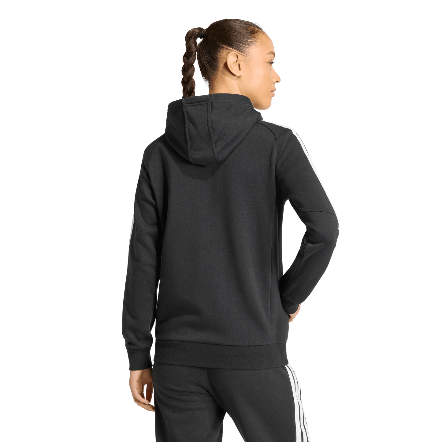 Women's adidas Tiro 26 League Sweat Full Zip Hoodie- Black/ Black/ White