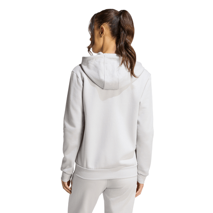 Women's adidas Entrada 26 Full Zip Hoodie- Grey/ Team Light/ White