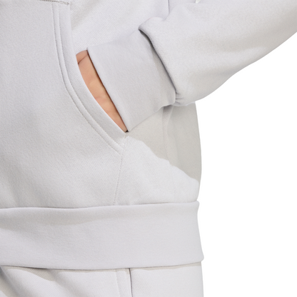 Women's adidas Entrada 26 Full Zip Hoodie- Grey/ Team Light/ White