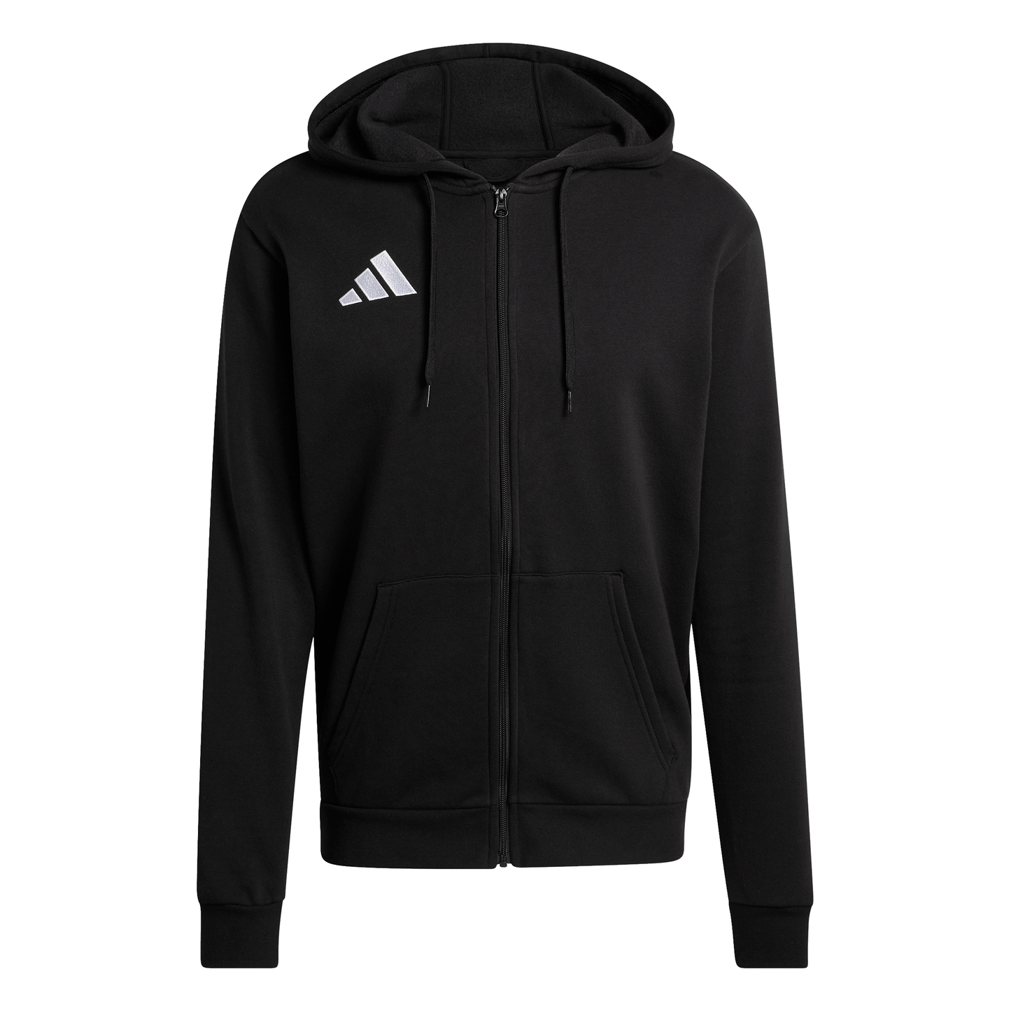 Men's adidas	Entrada 26 Full Zip Hoodie - Black/ Black/ White