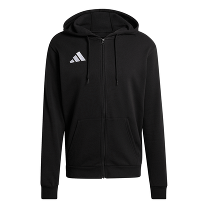 Men's adidas	Entrada 26 Full Zip Hoodie - Black/ Black/ White