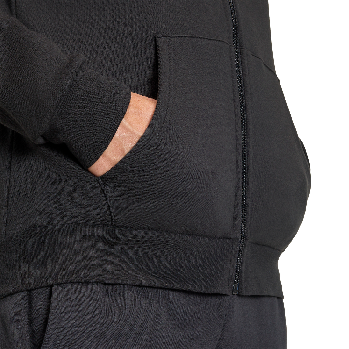 Men's adidas	Entrada 26 Full Zip Hoodie - Black/ Black/ White