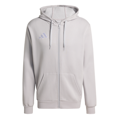 Men's adidas	Entrada 26 Full Zip Hoodie - Grey/ Team Light/ White
