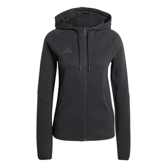 Women's adidas Tiro 26 Travel Sweat Hoodie- Black/ Black/ White