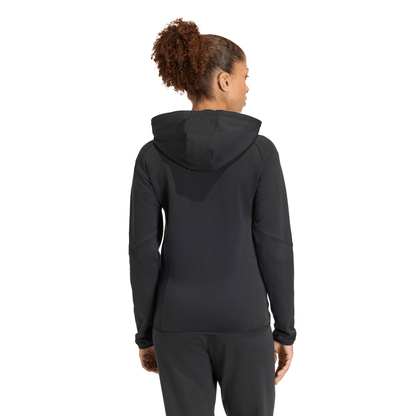 Women's adidas Tiro 26 Travel Sweat Hoodie- Black/ Black/ White