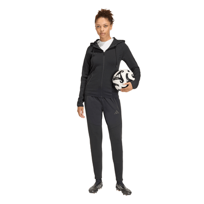 Women's adidas Tiro 26 Travel Sweat Hoodie- Black/ Black/ White