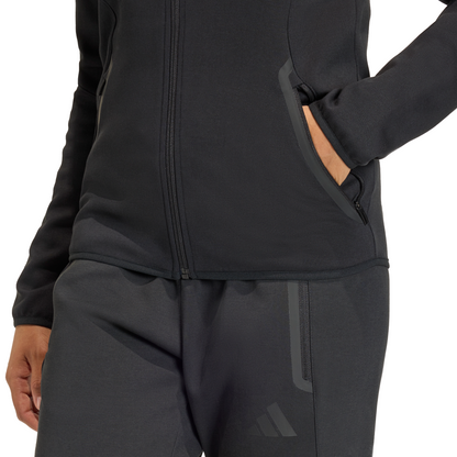 Women's adidas Tiro 26 Travel Sweat Hoodie- Black/ Black/ White
