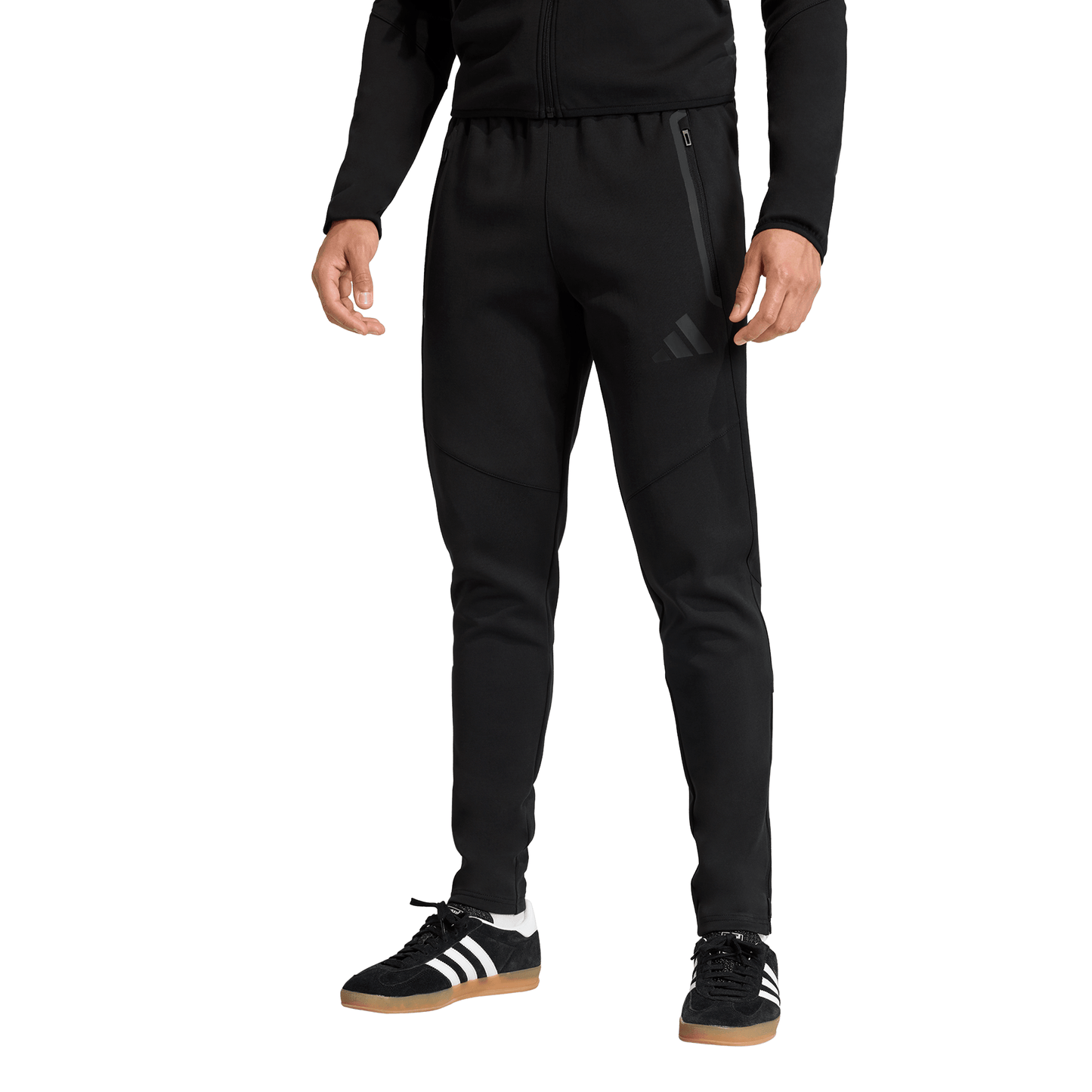 Men's adidas Tiro 26 Travel Sweat Tracksuit Bottoms - Black/ White