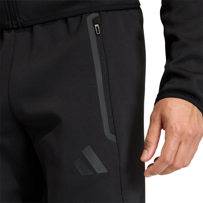 Men's adidas Tiro 26 Travel Sweat Tracksuit Bottoms - Black/ White