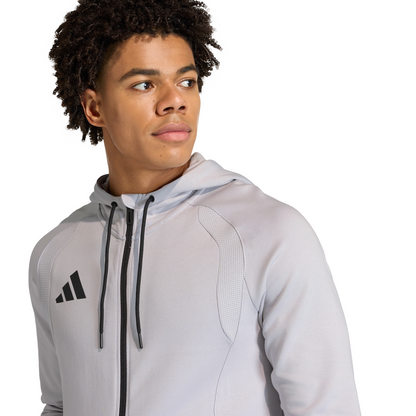 Men's adidas	Tiro 26 Travel Sweat Hoodie - Grey/ Team Light/ White