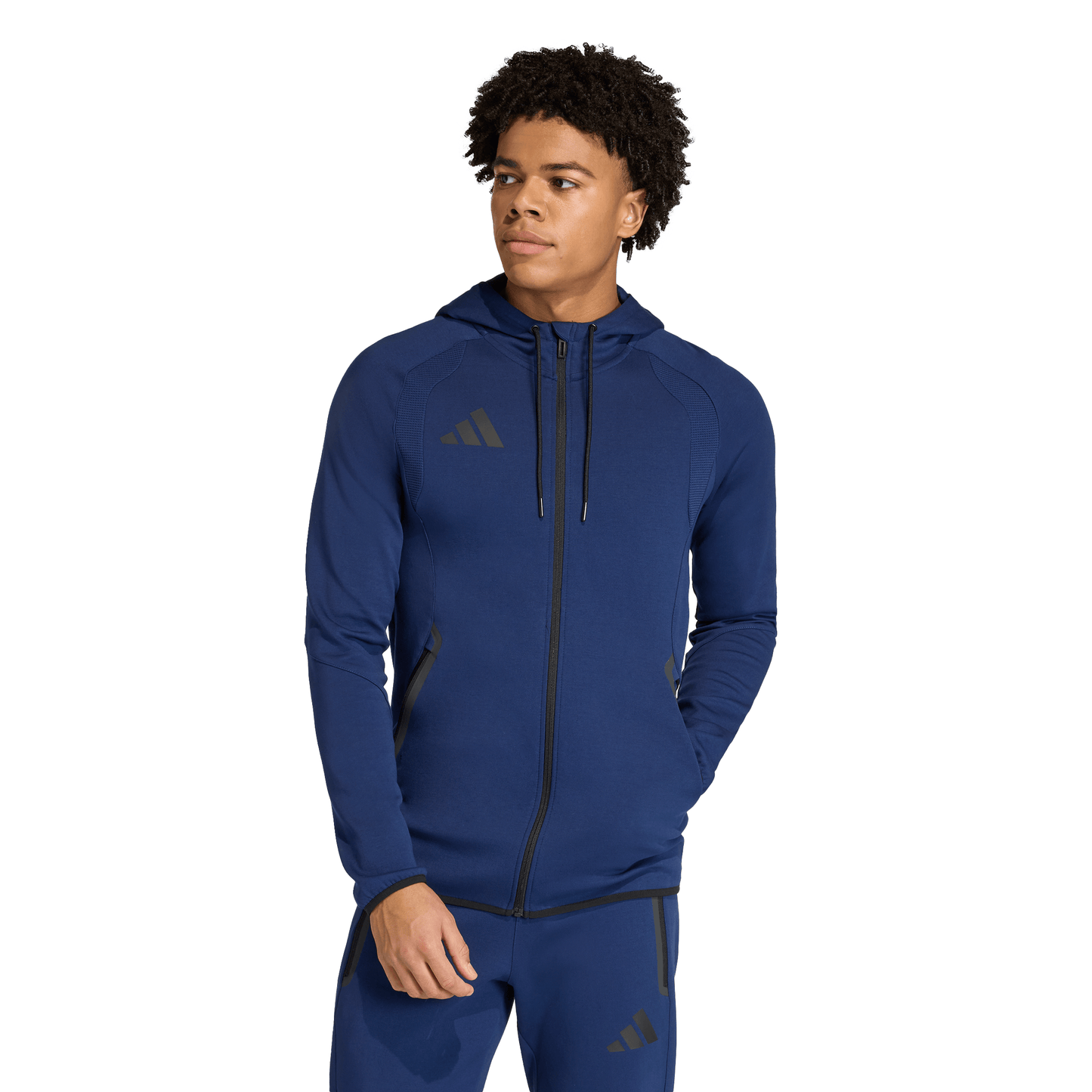 Men's adidas Tiro 26 Travel Sweat Hoody - Team Navy/ Blue