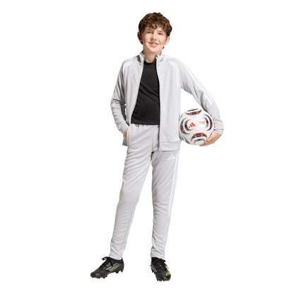 adidas Tiro 26 League Kids Tracksuit Bottoms Competition Training Pants - Grey/ White
