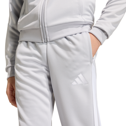 adidas Tiro 26 League Kids Tracksuit Bottoms Competition Training Pants - Grey/ White
