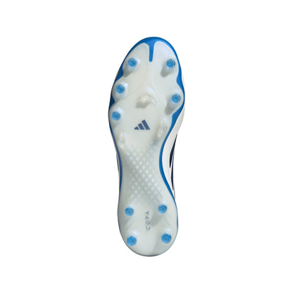 adidas Copa Pure IV Elite FG Firm Ground Soccer Cleats - White/Zero Met/Dark Blue/Lucid Ray Blue