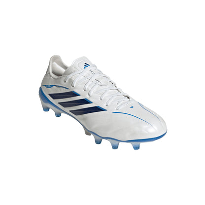 adidas Copa Pure IV Elite FG Firm Ground Soccer Cleats - White/Zero Met/Dark Blue/Lucid Ray Blue