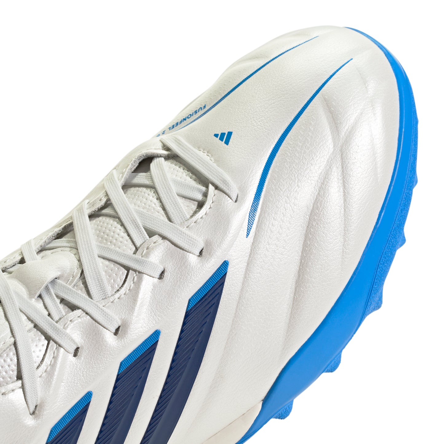 adidas Copa Pure IV Pro TF Turf Shoes - White/Zero Met/Dark Blue/Lucid Ray Blue