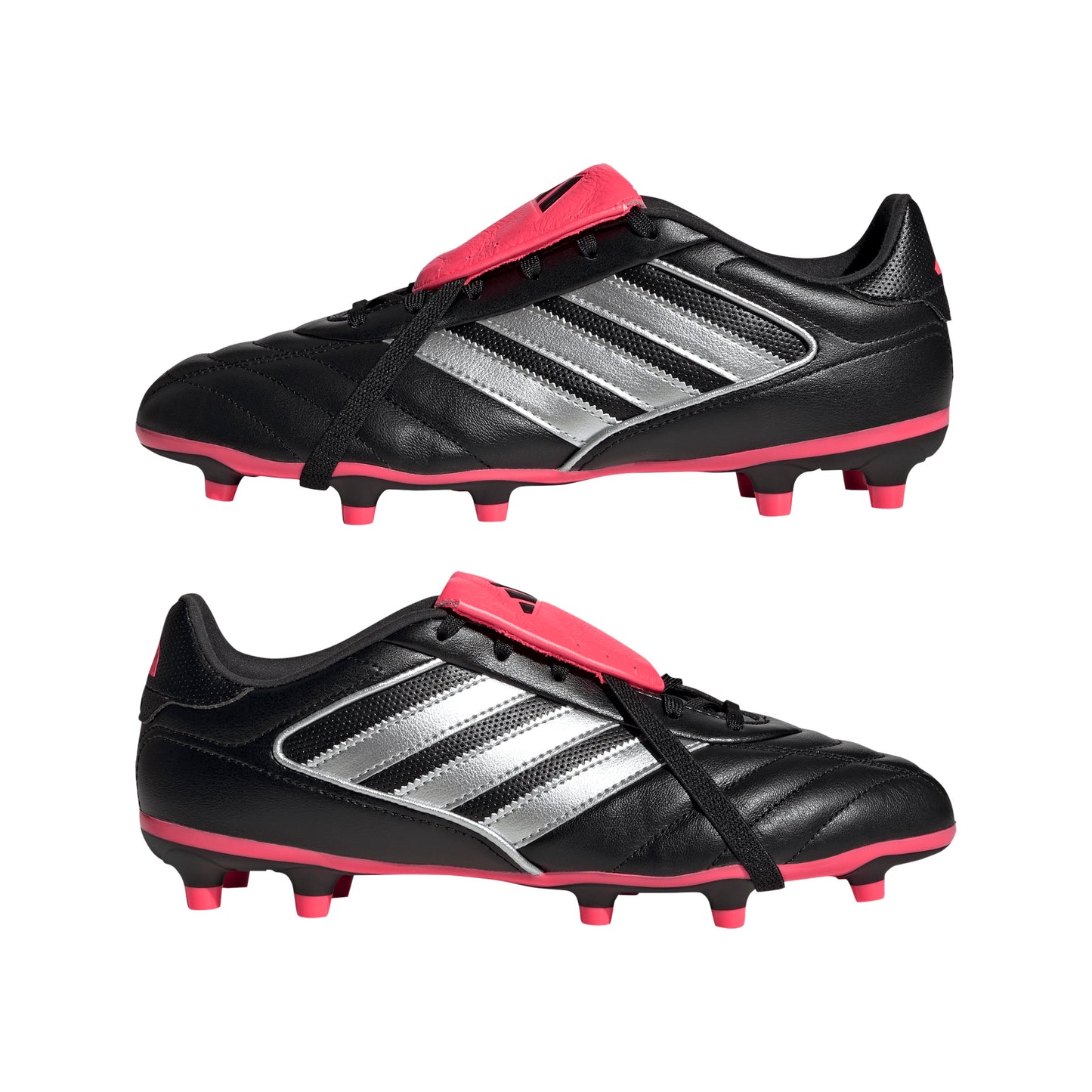 adidas Copa Gloro 2 Firm Ground Soccer Shoes FG  - Core Black/Silver Metallic/Solar Turbo