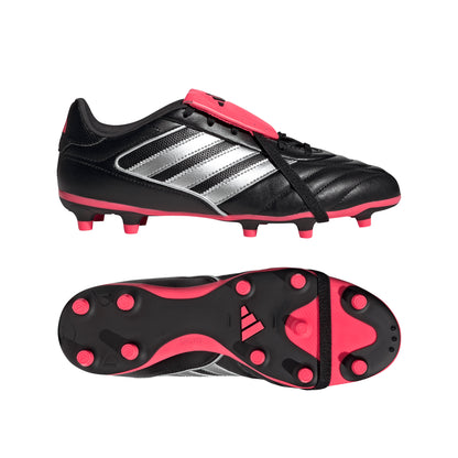 adidas Copa Gloro 2 Firm Ground Soccer Shoes FG  - Core Black/Silver Metallic/Solar Turbo