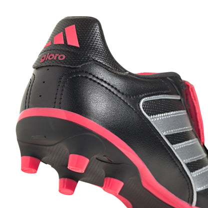 adidas Copa Gloro 2 Firm Ground Soccer Shoes FG  - Core Black/Silver Metallic/Solar Turbo