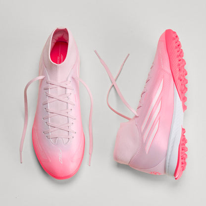 adidas F50 Sparkfusion Turf Soccer Shoes - Solar Turbo / Cloud White / Distilled Pink