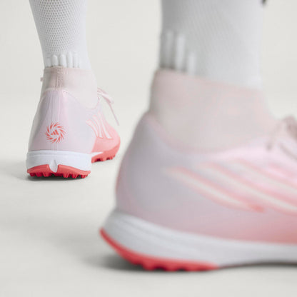 adidas F50 Sparkfusion Turf Soccer Shoes - Solar Turbo / Cloud White / Distilled Pink