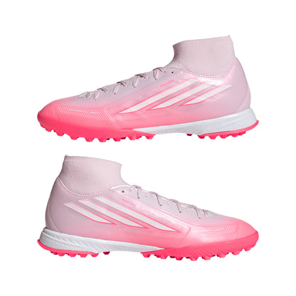 adidas F50 Sparkfusion Turf Soccer Shoes - Solar Turbo / Cloud White / Distilled Pink