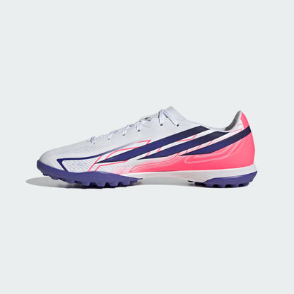 adidas F50 HyperFast League TF Turf Shoes - Ftwr White/Solar Purple/Solar Turbo