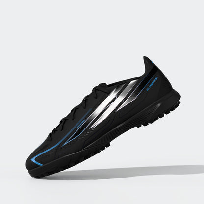 adidas F50 HyperFast League TF Turf Shoes - Core Black/Core Black/Lucid Ray Blue