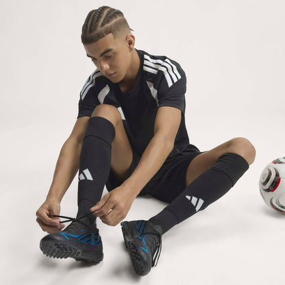 adidas F50 HyperFast League TF Turf Shoes - Core Black/Core Black/Lucid Ray Blue