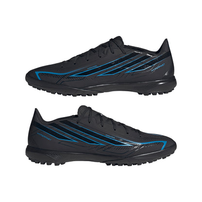 adidas F50 HyperFast League TF Turf Shoes - Core Black/Core Black/Lucid Ray Blue