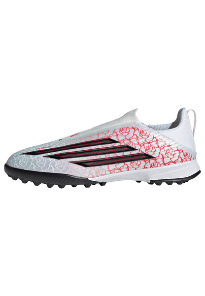 adidas Junior F50 League LL Lamine Yamal TF Turf Soccer Shoes - FTWhite/ Core Black/ Lucid Red