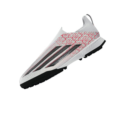 adidas Junior F50 League LL Lamine Yamal TF Turf Soccer Shoes - FTWhite/ Core Black/ Lucid Red
