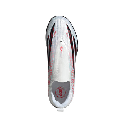 adidas Junior F50 League LL Lamine Yamal TF Turf Soccer Shoes - FTWhite/ Core Black/ Lucid Red